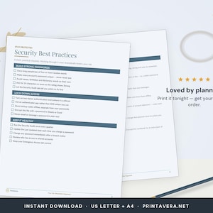 Passwort-Tracker für Google Tabellen | Sicherheitsprotokoll, Excel-Tabelle (Digitaler Download) Bild 5