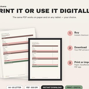 Budget Planner Printable | Expense Tracker, Savings Tracker (Digital Download) image 4