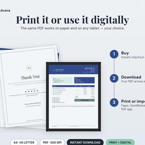 Invoice Tracker Template | Small Business Payment Manager (Excel PDF) image 4