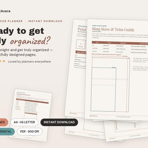 Dutch Door Planner Inserts | Weekly, Daily, Monthly (Digital Download)
