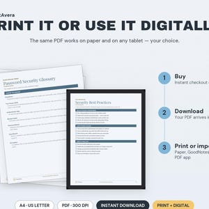 Passwort-Tracker für Google Tabellen | Sicherheitsprotokoll, Excel-Tabelle (Digitaler Download) Bild 4