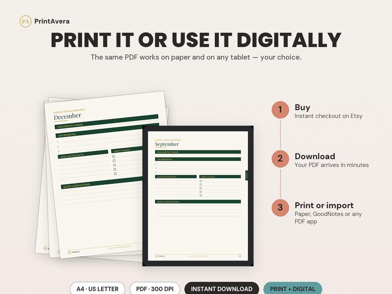 2026 Leather Executive Planner | Digital GoodNotes Template (PDF Download) image 4