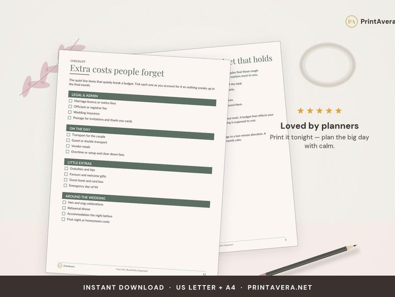 Rastreador de presupuesto de boda, Planificador de bodas, Presupuesto de boda, Hoja de cálculo de boda, Lista de verificación de boda, Planificación de bodas, Rastreador de presupuesto imagen 5