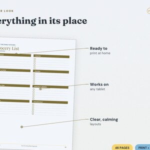 Busy Mom Planner Printable | Household Cleaning Schedule, Meal Planning (PDF Download) image 3