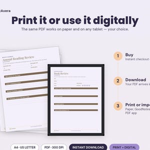Book Tracker Spreadsheet | Reading Log, Journal, TBR List (Digital Download) image 4