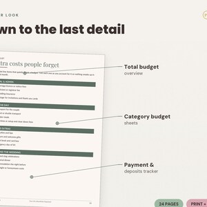 Rastreador de presupuesto de boda, Planificador de bodas, Presupuesto de boda, Hoja de cálculo de boda, Lista de verificación de boda, Planificación de bodas, Rastreador de presupuesto imagen 3