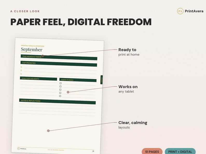 2026 Leather Executive Planner | Digital GoodNotes Template (PDF Download) image 3