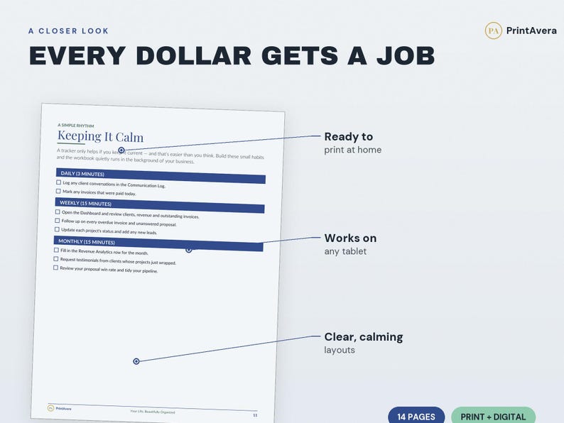Small Business Client Tracker Spreadsheet | CRM, Task, Invoice, Project Planner (Digital Download) image 3