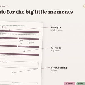 Pregnancy Journal | 61-Page Keepsake, Milestone Tracker (PDF Download) image 3