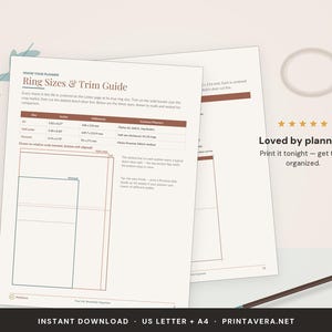 Dutch Door Planner Inserts | Weekly, Daily, Monthly (Digital Download) image 5