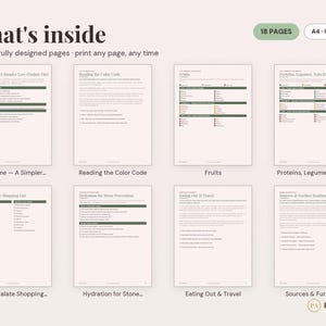 Low Oxalate Foods Printable Guide | Kidney Stone Diet Meal Plan (PDF Download) image 2