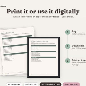 Baby Shower Planner Printable | Guest List, Budget, Decor Tracker (PDF Download) image 4