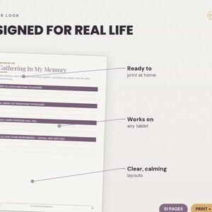 End of Life Planner | Legacy, Wishes, Family Information (PDF Download) image 3