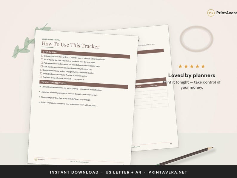 Debt Payoff Tracker | Debt-Free Journey Planner (PDF, Excel) image 5
