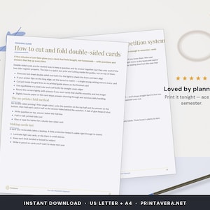 Study Flashcards Template | Spaced Repetition, Leitner System, PDF Download image 5