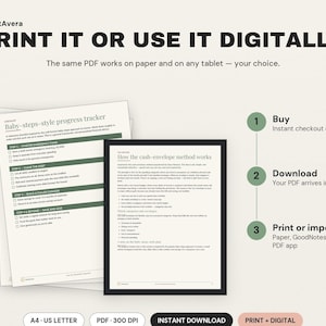 Dave Ramsey Budget Printables | Cash Envelope System, Zero-Based Planner (PDF Download) image 4