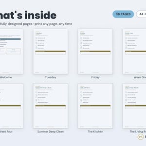 ADHD Cleaning Planner | Shame-Free Tasks, Daily Reset Routine (PDF Download) image 2