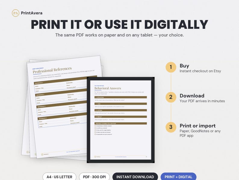 Job Application Tracker Spreadsheet | Interview, Career Planner (Digital Download) image 4