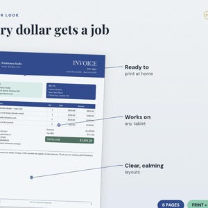 Invoice Tracker Template | Small Business Payment Manager (Excel PDF) image 3