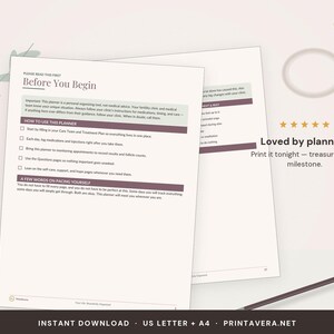IVF Journey Planner | Fertility Treatment Tracker, Medication Log (PDF Download) image 5