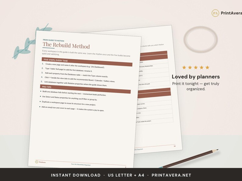 Notion Template Bundle | Digital Planner, Weekly, ADHD, Monthly, Daily (PDF) image 5