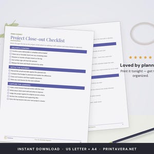 Plantilla de Excel para seguimiento de proyectos / Hoja de cálculo para planificación de contenido (descarga digital) imagen 5