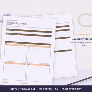 15-Minute Weekly Planner | Habit Tracker Printable (PDF Download) image 5