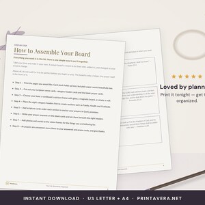 Prayer Board Printable Kit | Scripture, Request, Vision Cards (PDF Download) image 5
