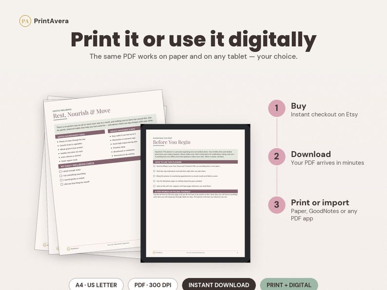 IVF Journey Planner | Fertility Treatment Tracker, Medication Log (PDF Download) image 4