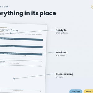 ADHD Cleaning Planner | Shame-Free Tasks, Daily Reset Routine (PDF Download) image 3