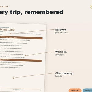 Travel Planner PLR | 43-Page Vacation Itinerary (PDF Download) image 3