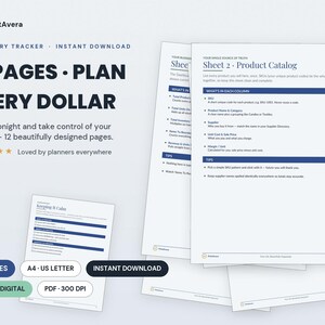 Hoja de cálculo para el seguimiento de inventario / Planificador para pequeñas empresas, Google Sheets (Descarga digital) imagen 1