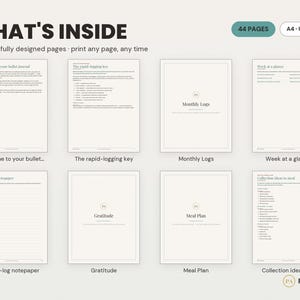 Digital Bullet Journal | Digital Planner GoodNotes, iPad Planner, GoodNotes Template, Weekly Planner | A4 US Letter, Instant Download PDF image 2