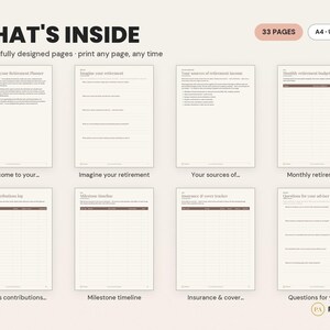Retirement Planner Printable | Budget, Expense, Finance Tracker (PDF Download) image 2