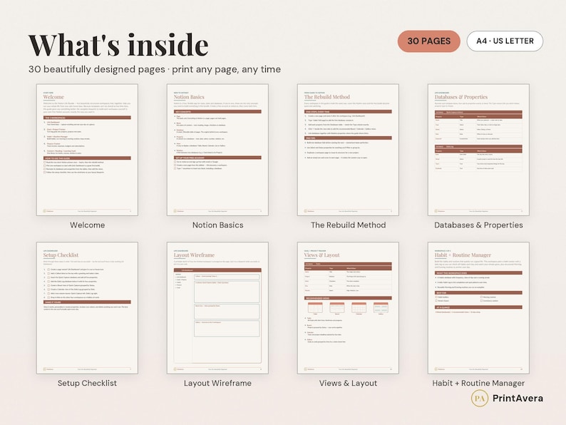 Notion Template Bundle | Digital Planner, Weekly, ADHD, Monthly, Daily (PDF) image 2
