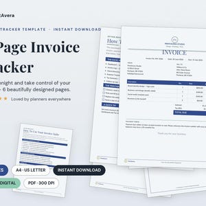 Invoice Tracker Template | Small Business Payment Manager (Excel PDF) image 1