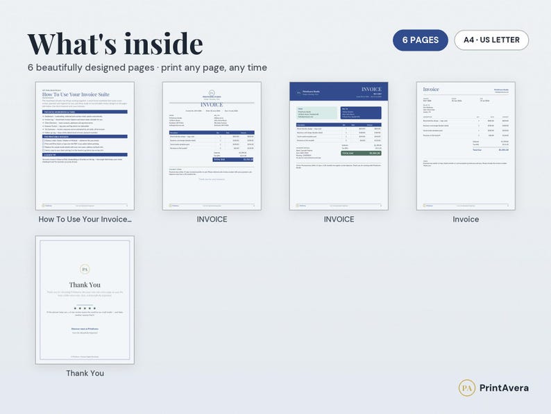 Invoice Tracker Template | Small Business Payment Manager (Excel PDF) image 2