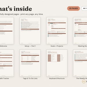 OneNote Planner Template | Digital ADHD Weekly Monthly Planner (PDF) image 2