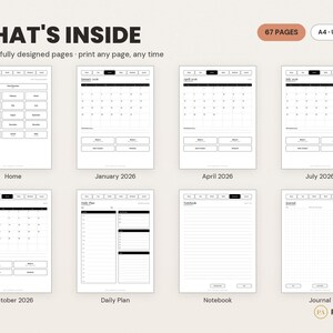 reMarkable 2 Planner | 67-Page Digital PDF, Daily Weekly Monthly (Instant Download) image 2