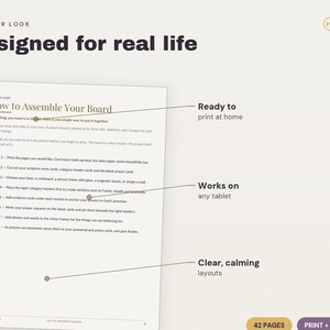 Prayer Board Printable Kit | Scripture, Request, Vision Cards (PDF Download) image 3