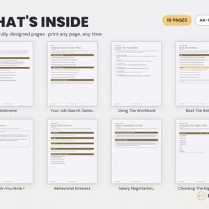 Job Application Tracker Spreadsheet | Interview, Career Planner (Digital Download) image 2
