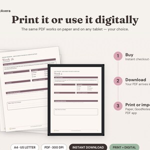 Pregnancy Journal | 61-Page Keepsake, Milestone Tracker (PDF Download) image 4