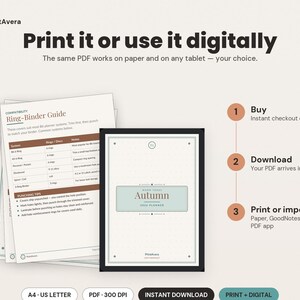 B6 Planner Cover Printable | Botanical Geometric Dashboard (Digital Download) image 4