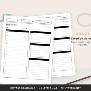 reMarkable 2 Planner | 67-Page Digital PDF, Daily Weekly Monthly (Instant Download) image 5