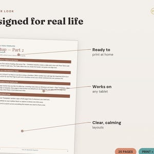OneNote Planner Template | Digital ADHD Weekly Monthly Planner (PDF) image 3