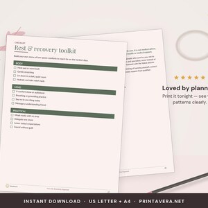 Chronic Illness Planner Printable | Symptom Tracker, Medication Log (PDF Download) image 5