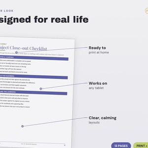 Plantilla de Excel para seguimiento de proyectos / Hoja de cálculo para planificación de contenido (descarga digital) imagen 3