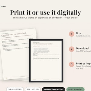 37-Page Budget Binder Printable | Finance Planner, Expense Tracker (PDF Download) image 4