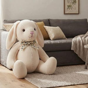 Plush Bunny Sewing Pattern Bundle, 4 Sizes, A4 Tutorial (Digital Download)