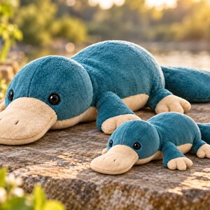 Platypus Plush Toy Sewing Pattern, 30cm & 50cm Sizes (Digital Download)